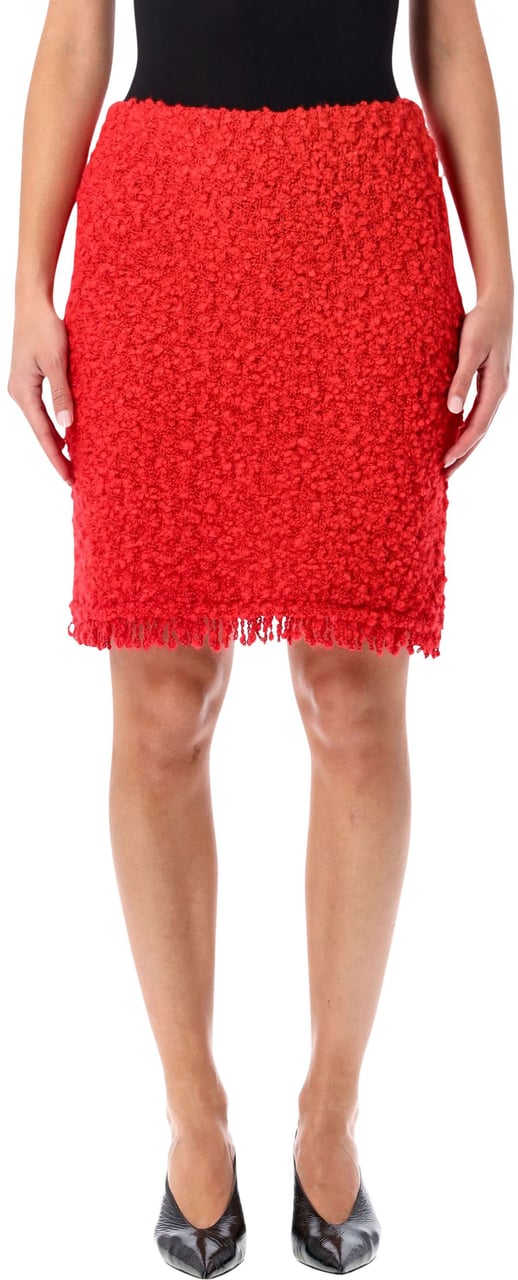 Fabiana Filippi Tweed Boucle Mini Skirt Lacca Divers