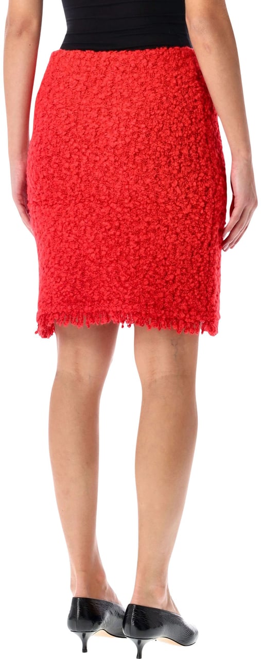 Fabiana Filippi Tweed Boucle Mini Skirt Lacca Divers
