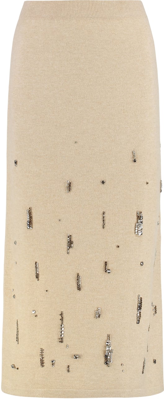 Fabiana Filippi Gonna midi in knitwear Beige
