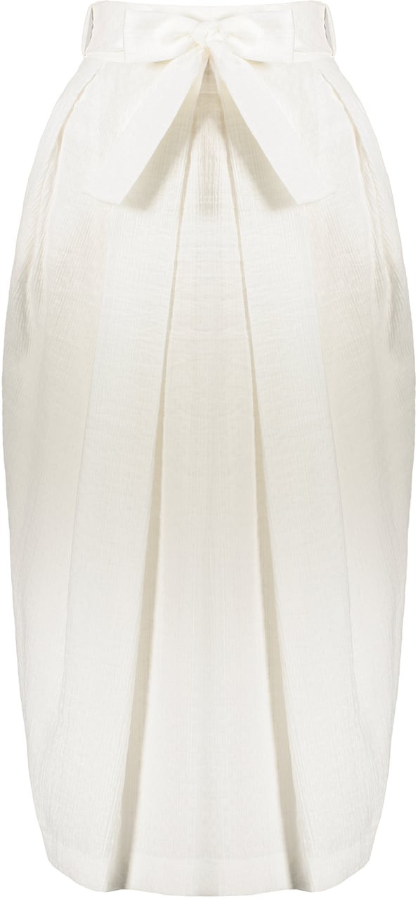 Fabiana Filippi Pleated midi skirt Wit
