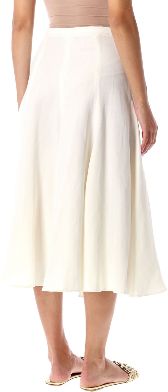 Fabiana Filippi Midi Skirt Bianco Wit