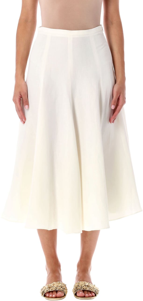Fabiana Filippi Midi Skirt Bianco Wit