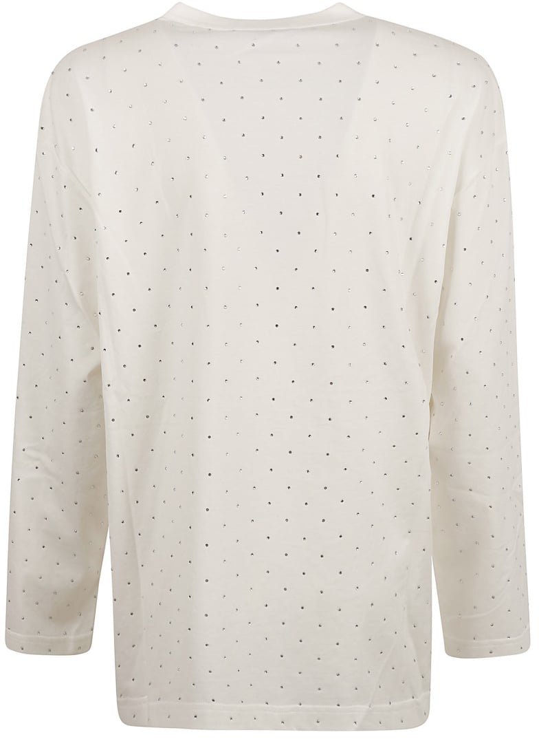 Fabiana Filippi Relaxed Fit White Sweater Wit