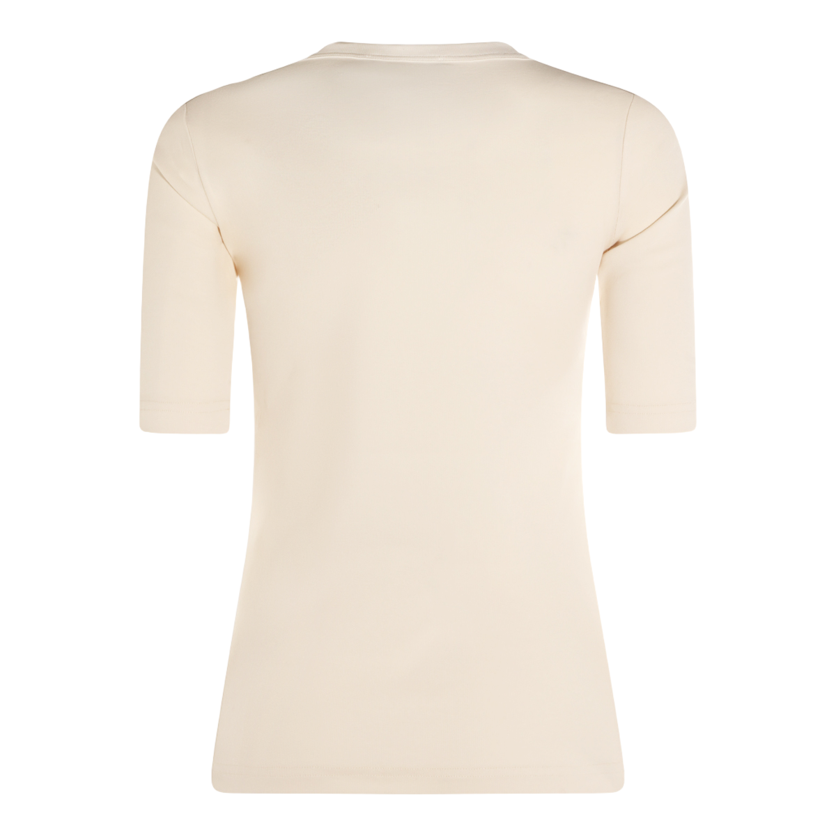 Fabiana Filippi Short-Sleeve T-Shirt with Contrast Pocket Detail Neutraal