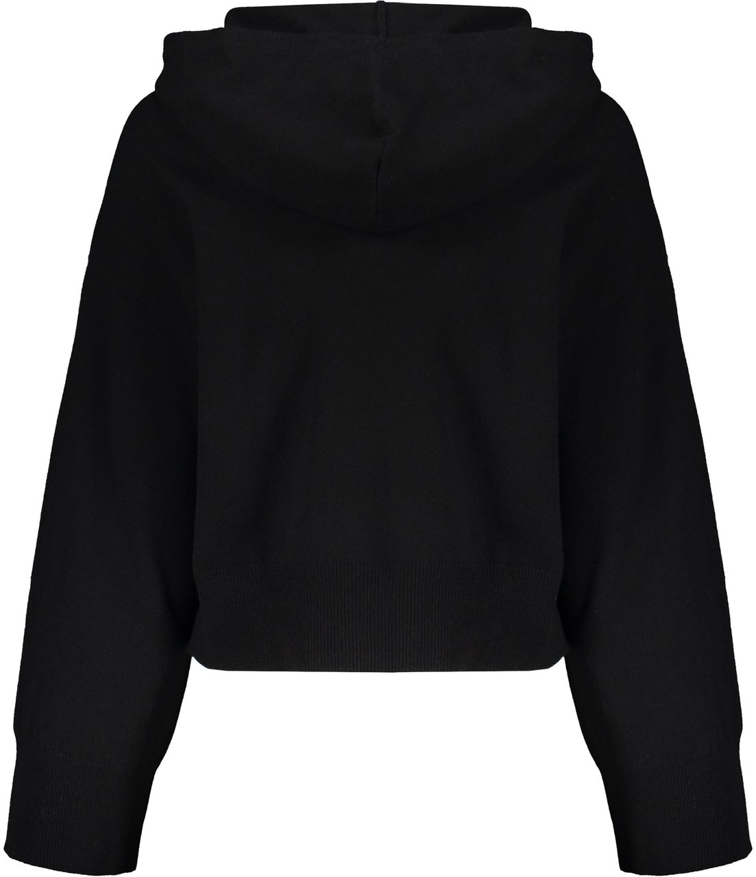 Fabiana Filippi Knitted hoodie Zwart