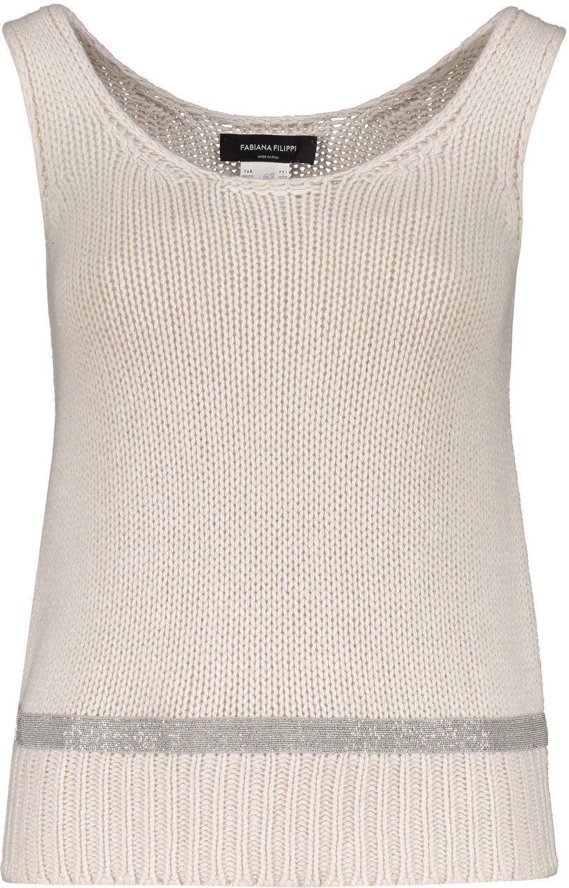 Fabiana Filippi Knitted top Grijs