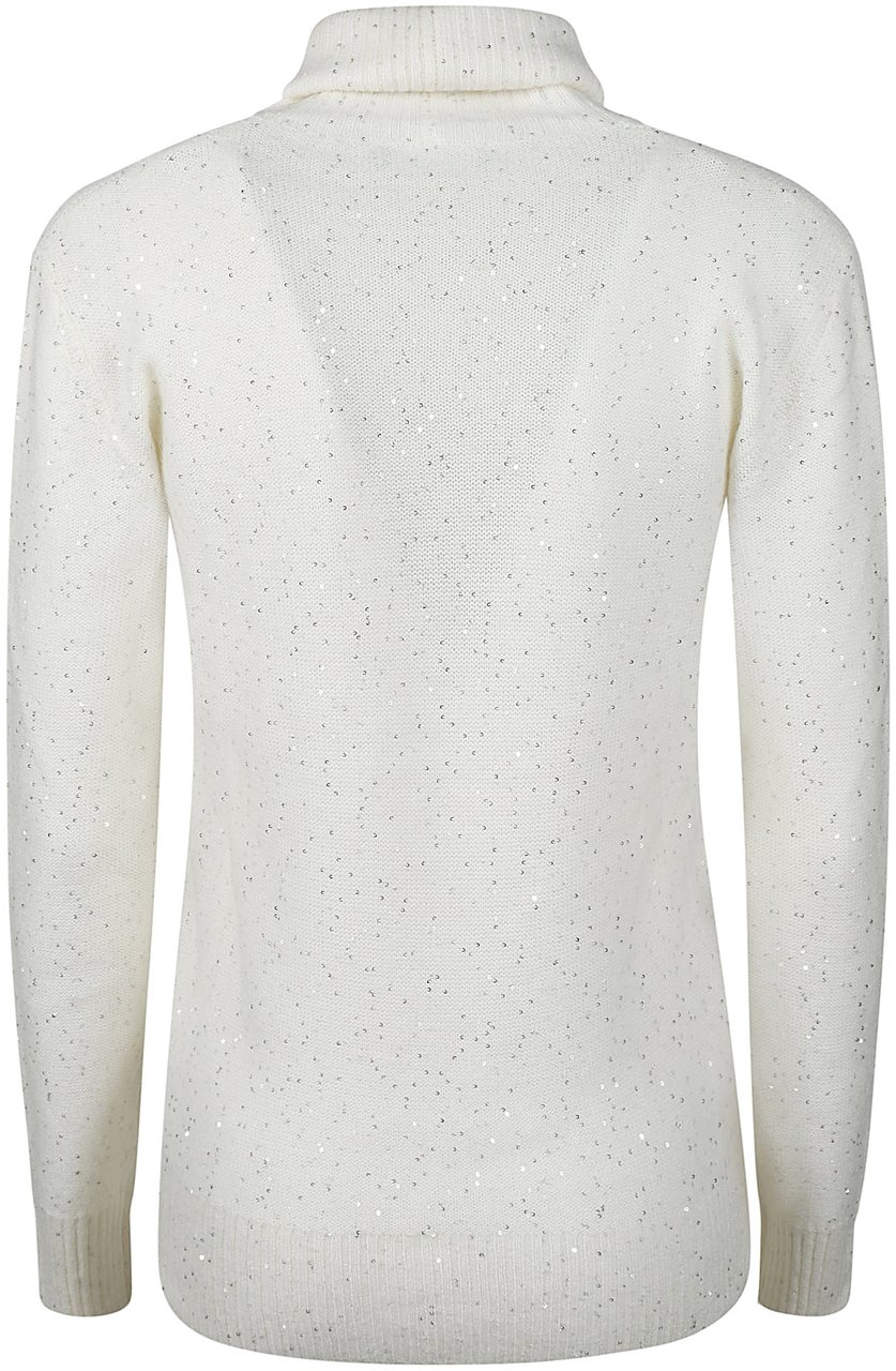 Fabiana Filippi Turtle Neck Sweater White Wit