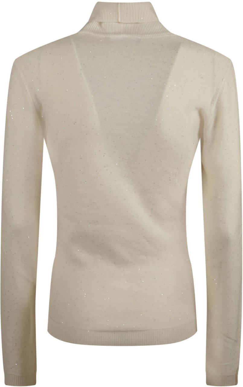 Fabiana Filippi Turtle Neck Sweater White Wit
