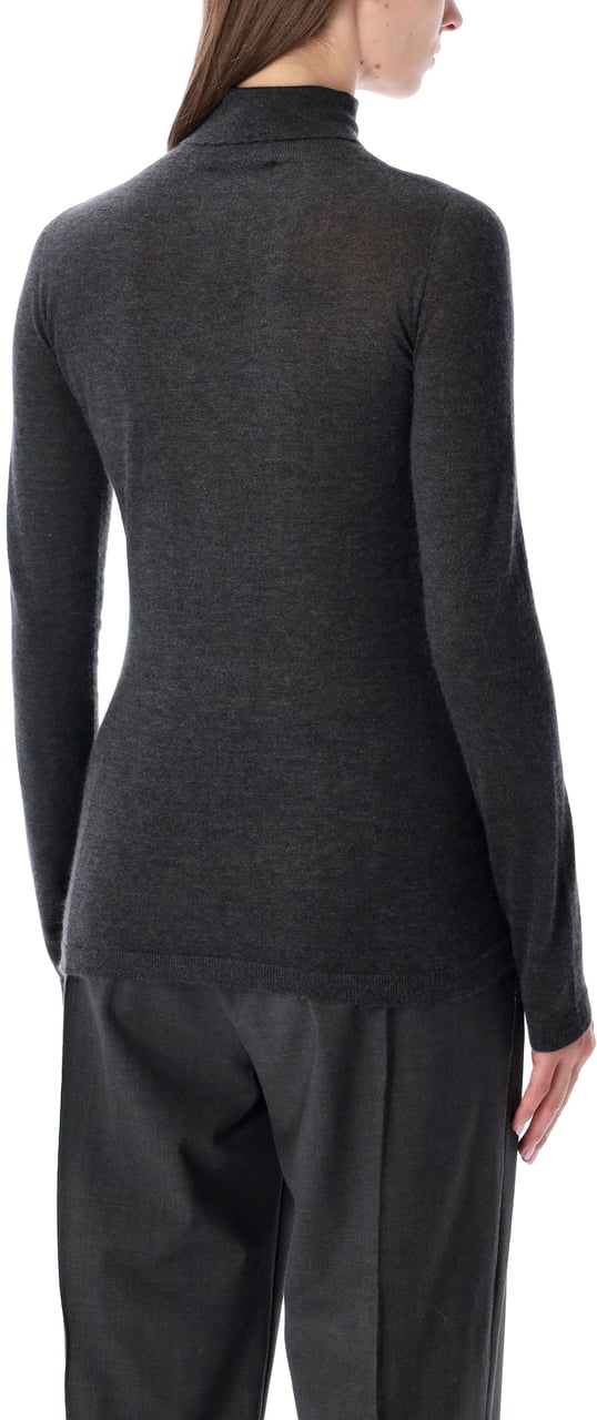 Fabiana Filippi Cashmere Silk Turtle Neck Grigio Grijs