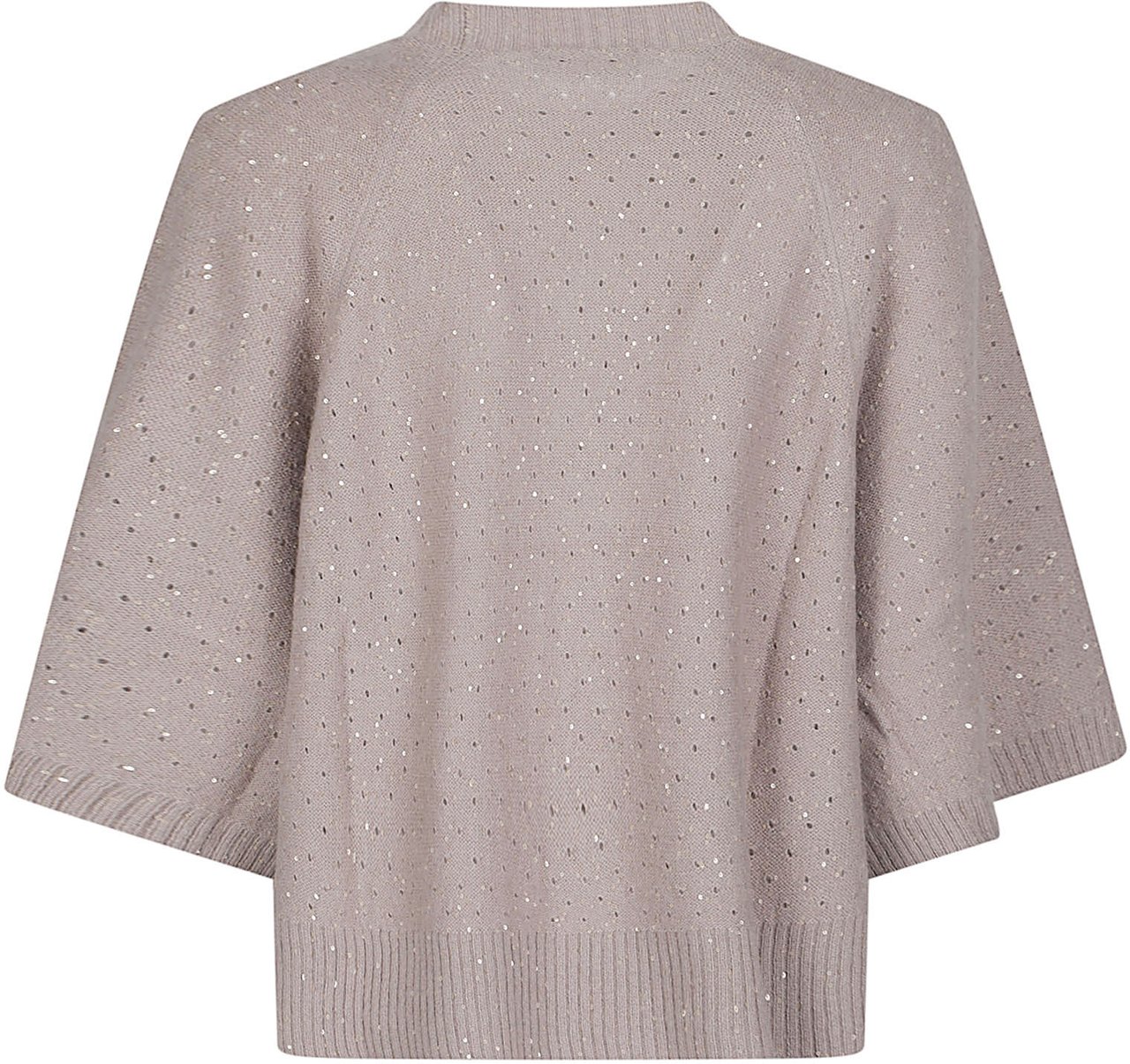 Fabiana Filippi Round Neck Sweater Brown Bruin