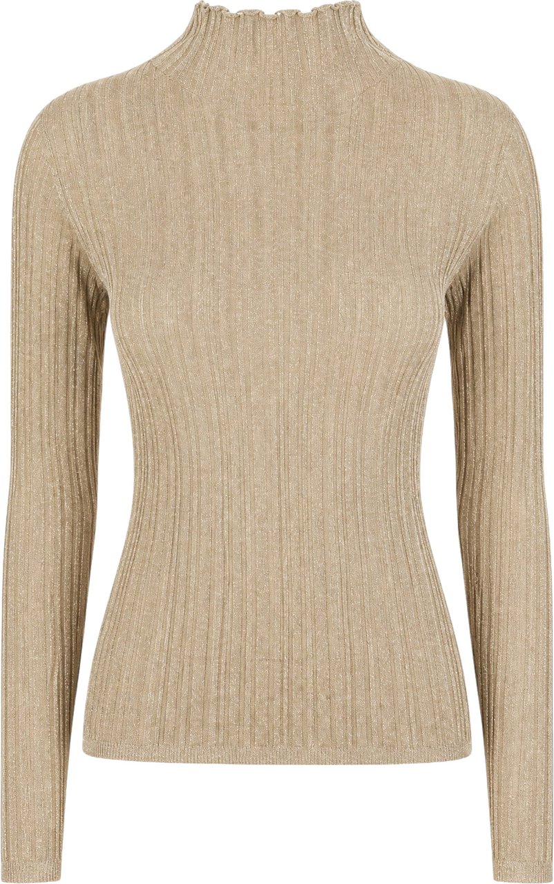 Fabiana Filippi Metallized viscose blend top Metallic