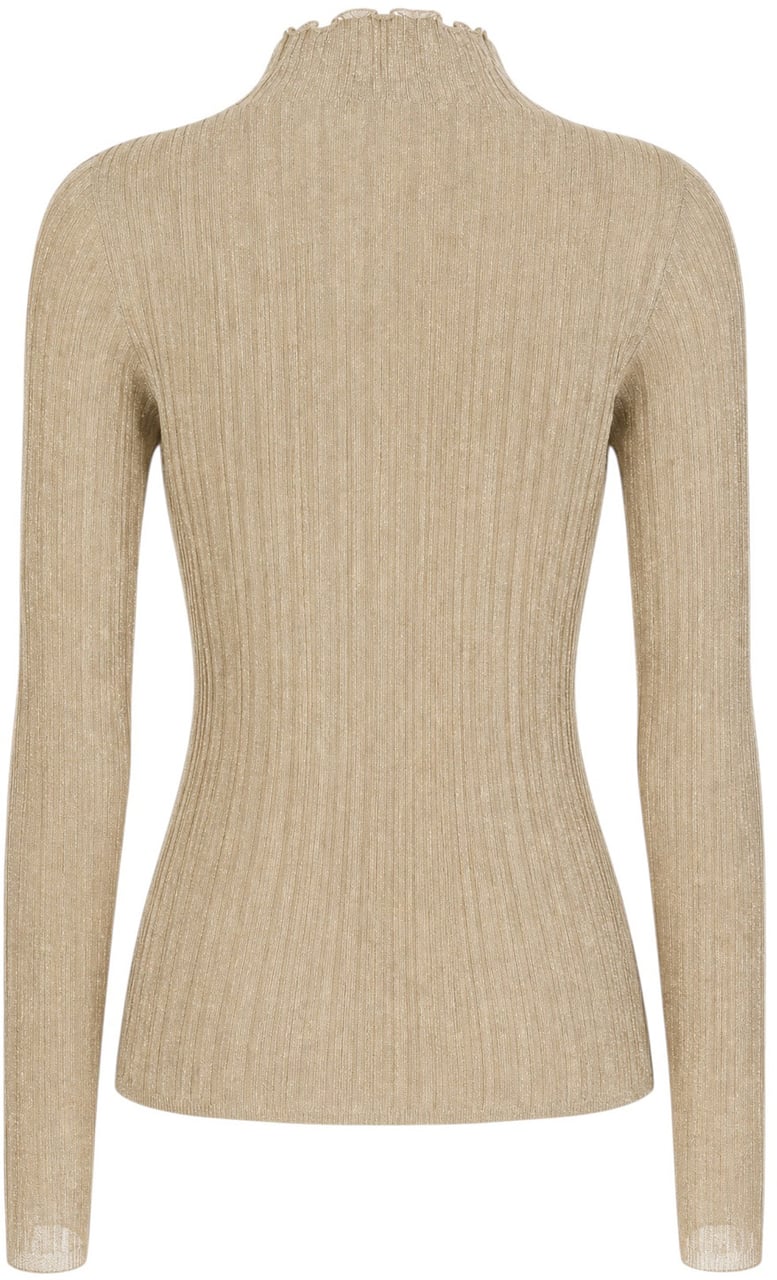 Fabiana Filippi Metallized viscose blend top Metallic