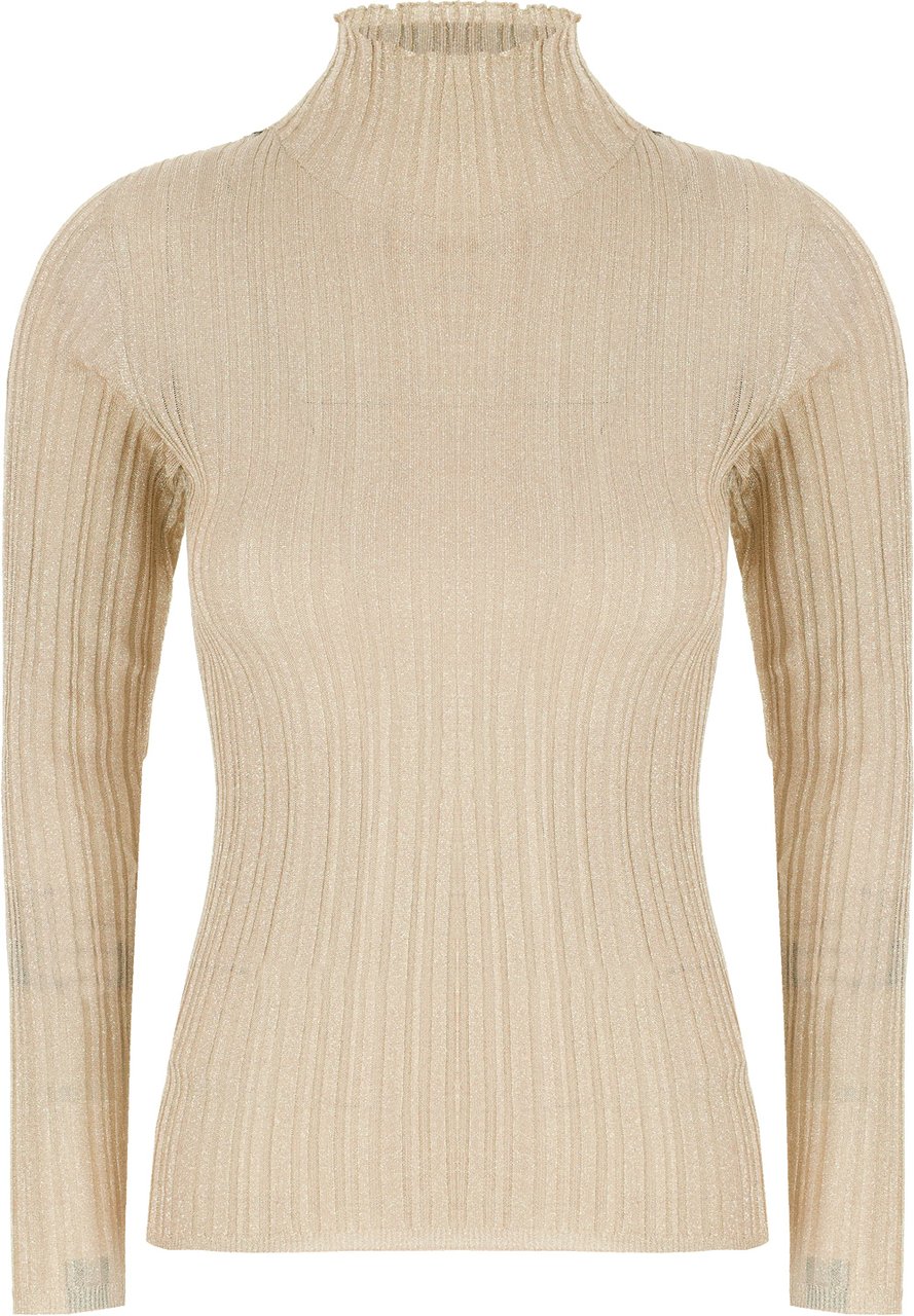 Fabiana Filippi Sand viscose blend sweater Neutraal