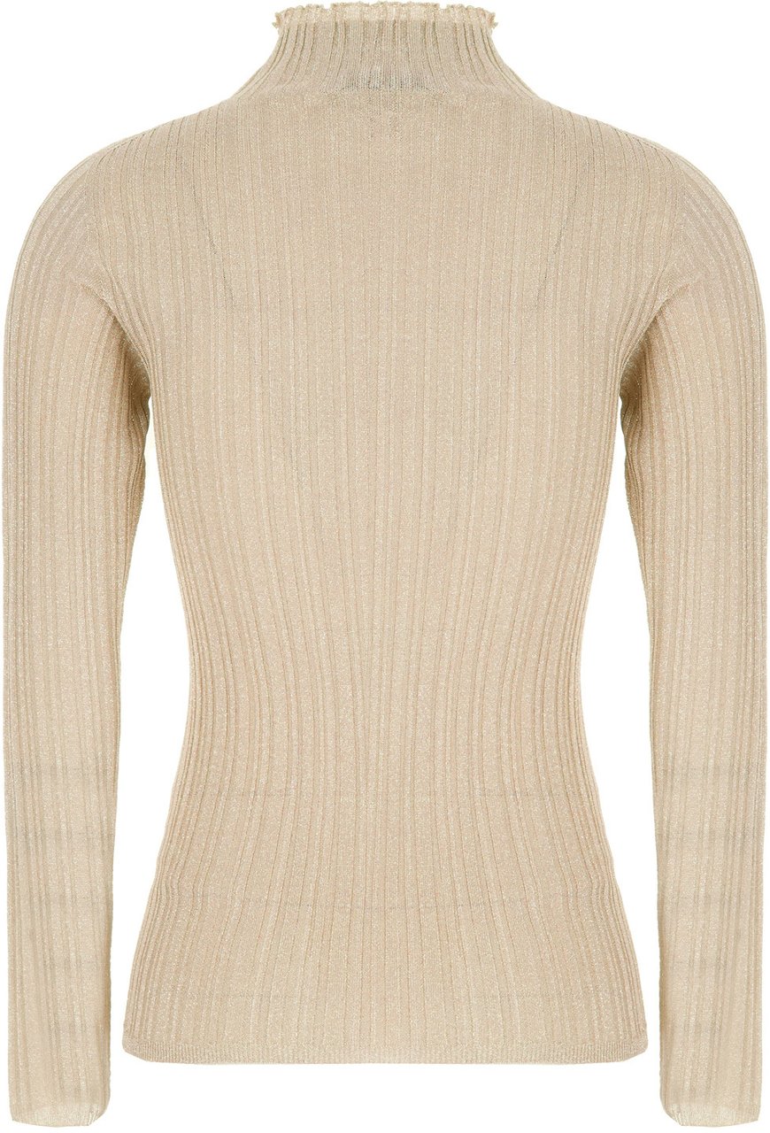 Fabiana Filippi Sand viscose blend sweater Neutraal
