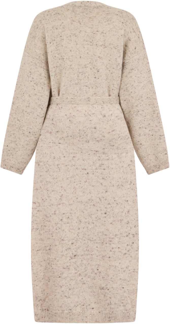 Fabiana Filippi Long cardigan with belt Beige