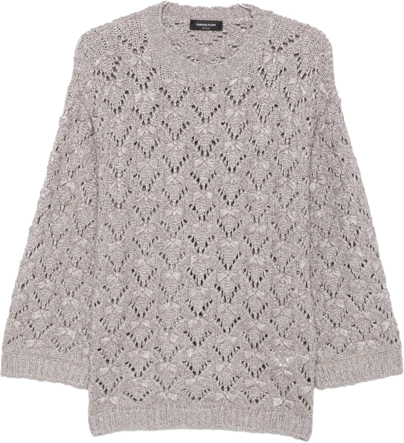 Fabiana Filippi Sweaters Grey Lichtgrijs