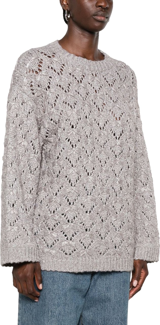 Fabiana Filippi Sweaters Grey Lichtgrijs