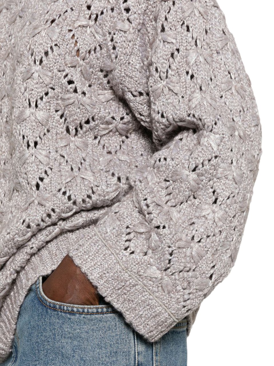 Fabiana Filippi Sweaters Grey Lichtgrijs