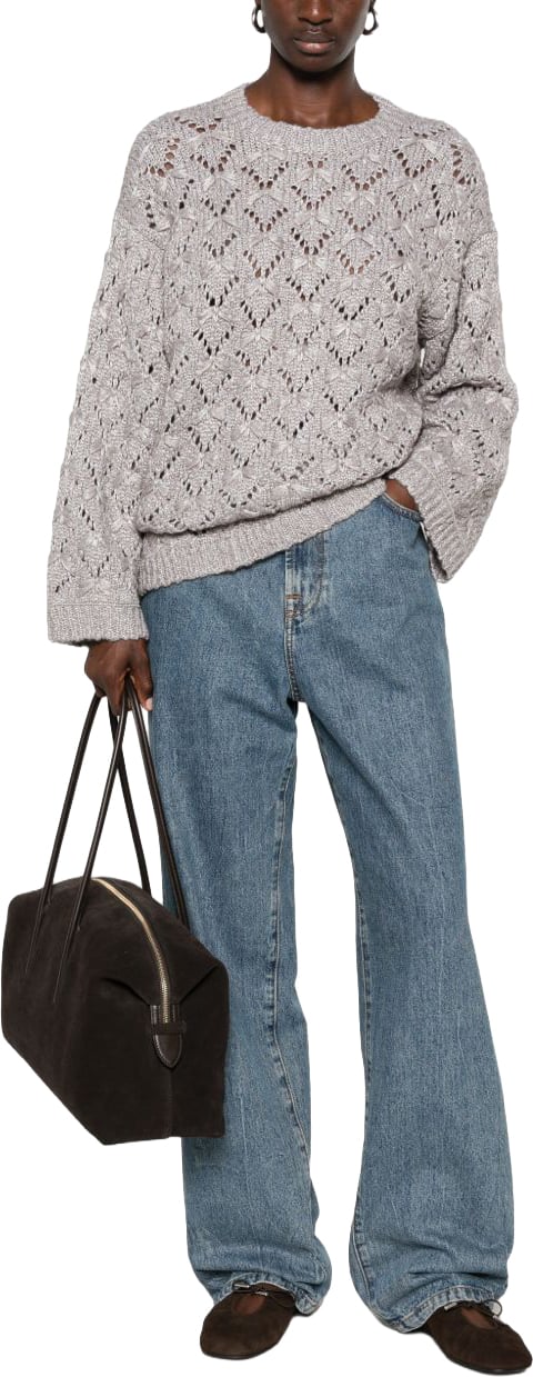 Fabiana Filippi Sweaters Grey Lichtgrijs