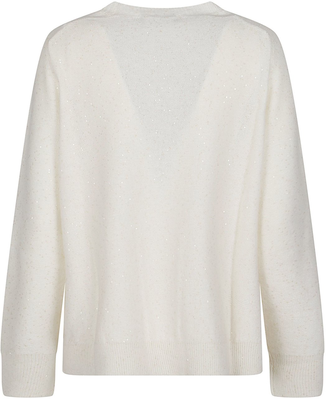 Fabiana Filippi Round Neck Sweater White Wit