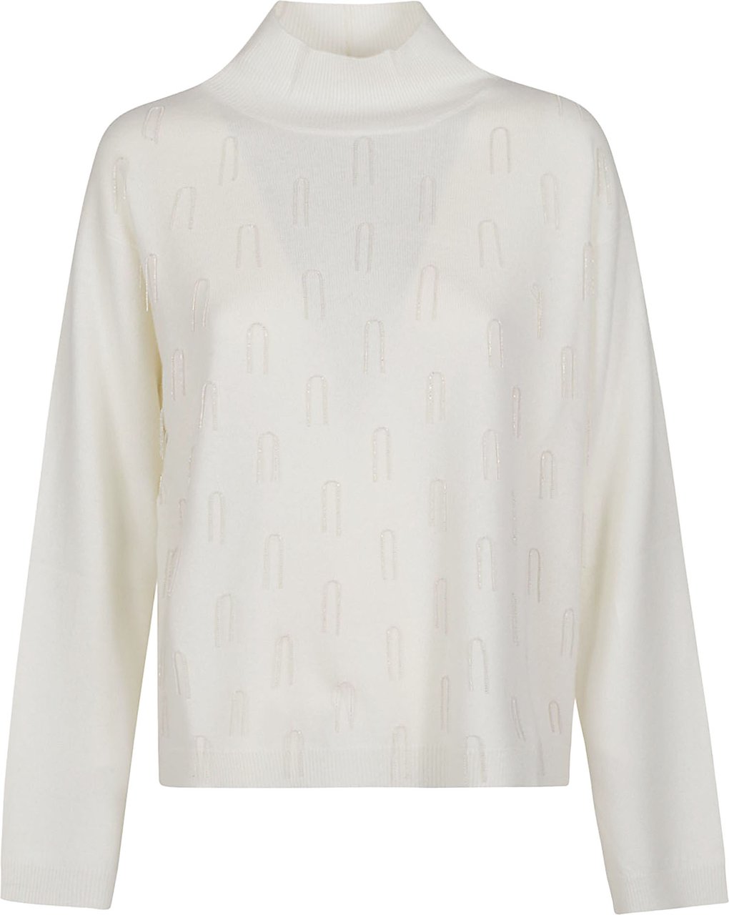 Fabiana Filippi Turtle Neck Sweater Nude Beige