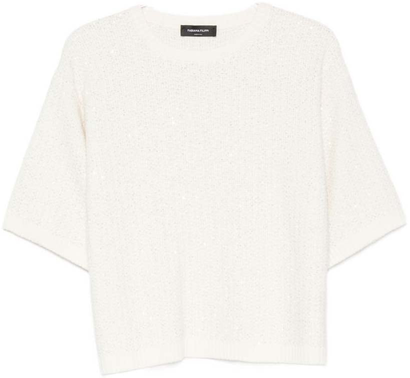 Fabiana Filippi Sweaters Beige Wit