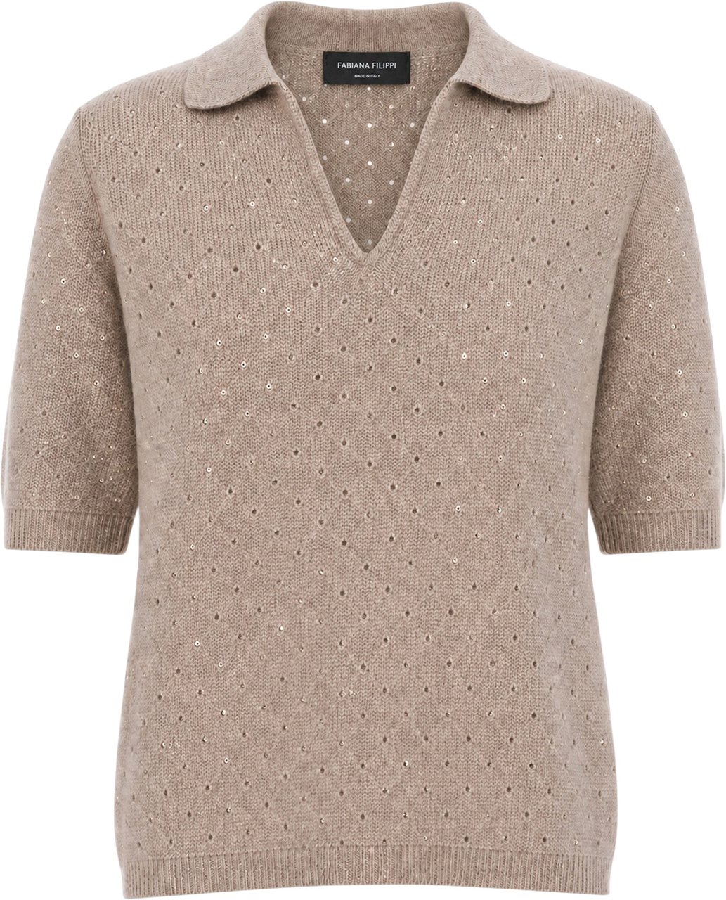 Fabiana Filippi Dove grey wool blend sweater Grijs