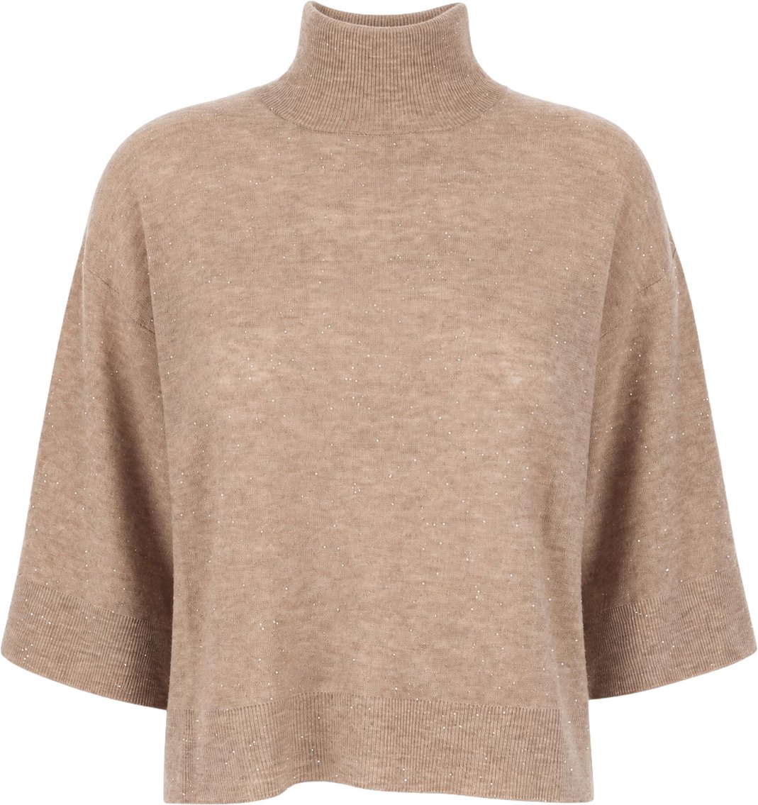 Fabiana Filippi Brown wool blend sweater Bruin