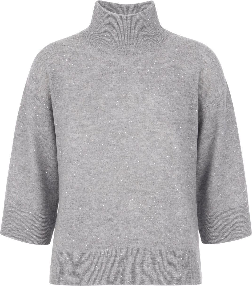 Fabiana Filippi Grey wool blend sweater Grijs