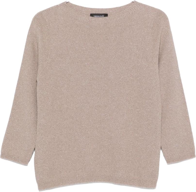 Fabiana Filippi Sweaters Brown Beige