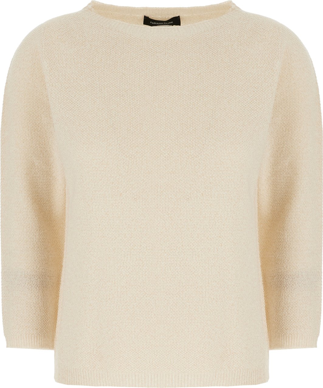 Fabiana Filippi Sand virgin wool blend sweater Neutraal