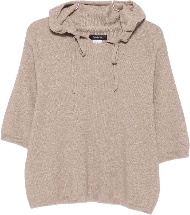 Fabiana Filippi Sweaters Brown Taupe