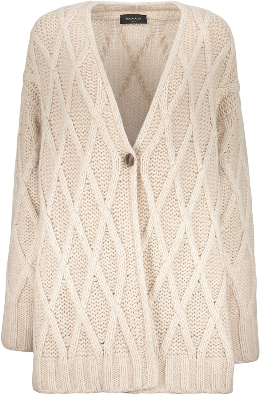 Fabiana Filippi Item with open stitch knitting Beige