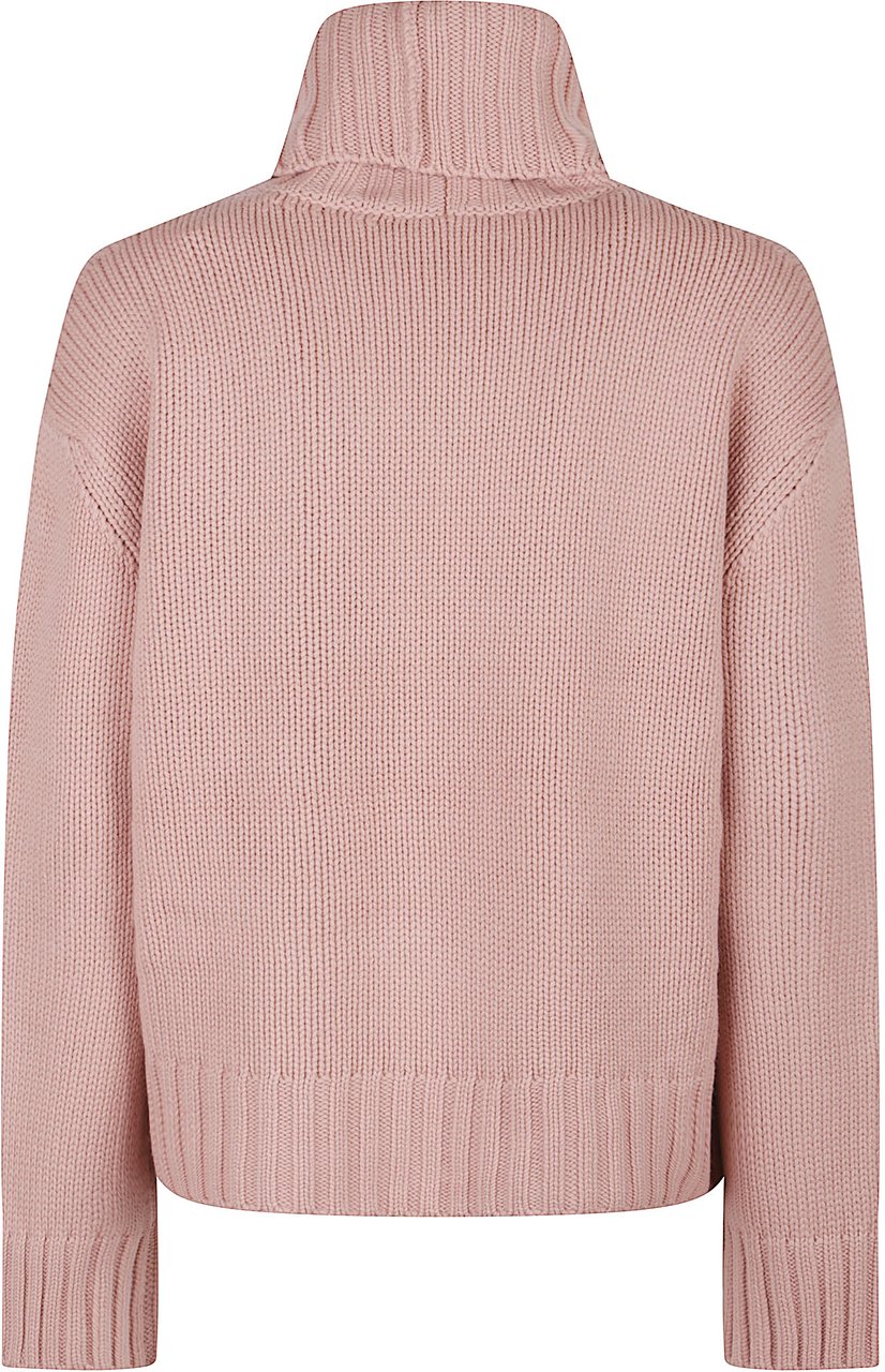 Fabiana Filippi Turtle Neck Sweater Pink & Purple Roze