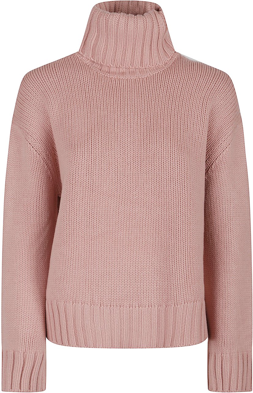 Fabiana Filippi Turtle Neck Sweater Pink & Purple Roze
