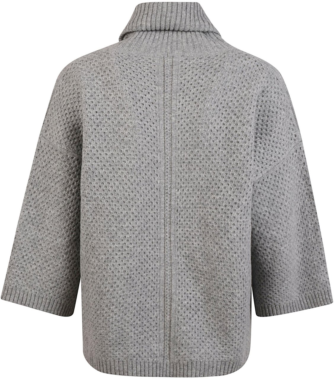Fabiana Filippi Textured Knit Cropped Sweater Grijs