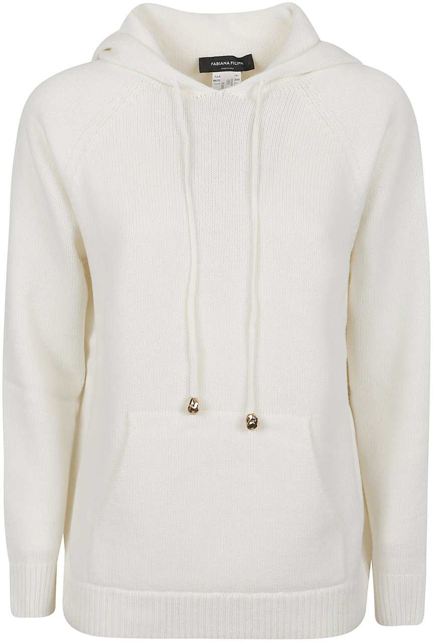 Fabiana Filippi Hooded Sweater White Wit