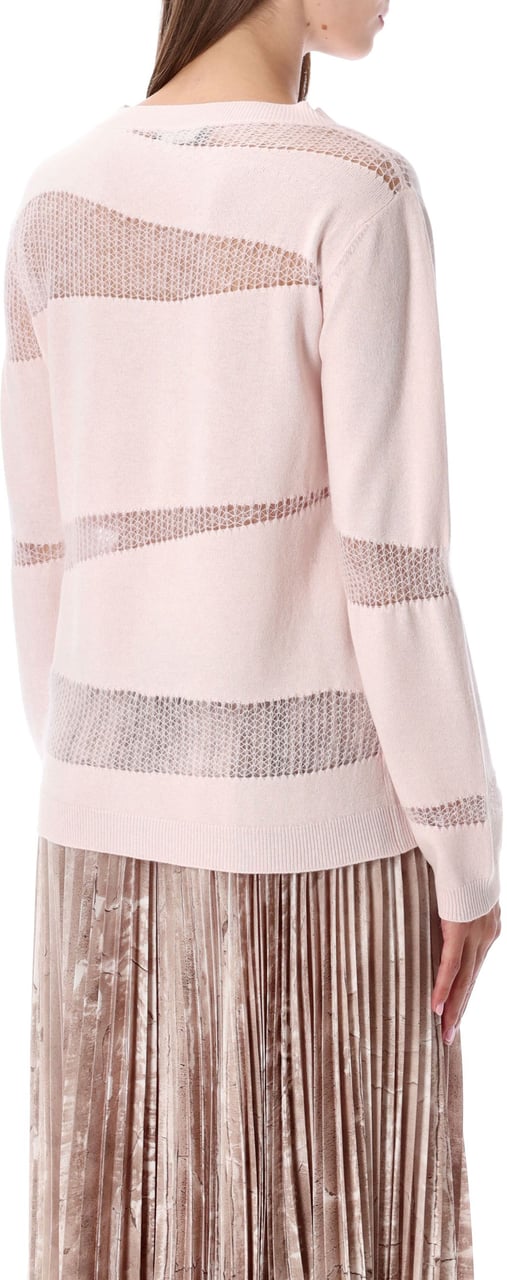 Fabiana Filippi Sweater With Mohair Insert Rosa Roze