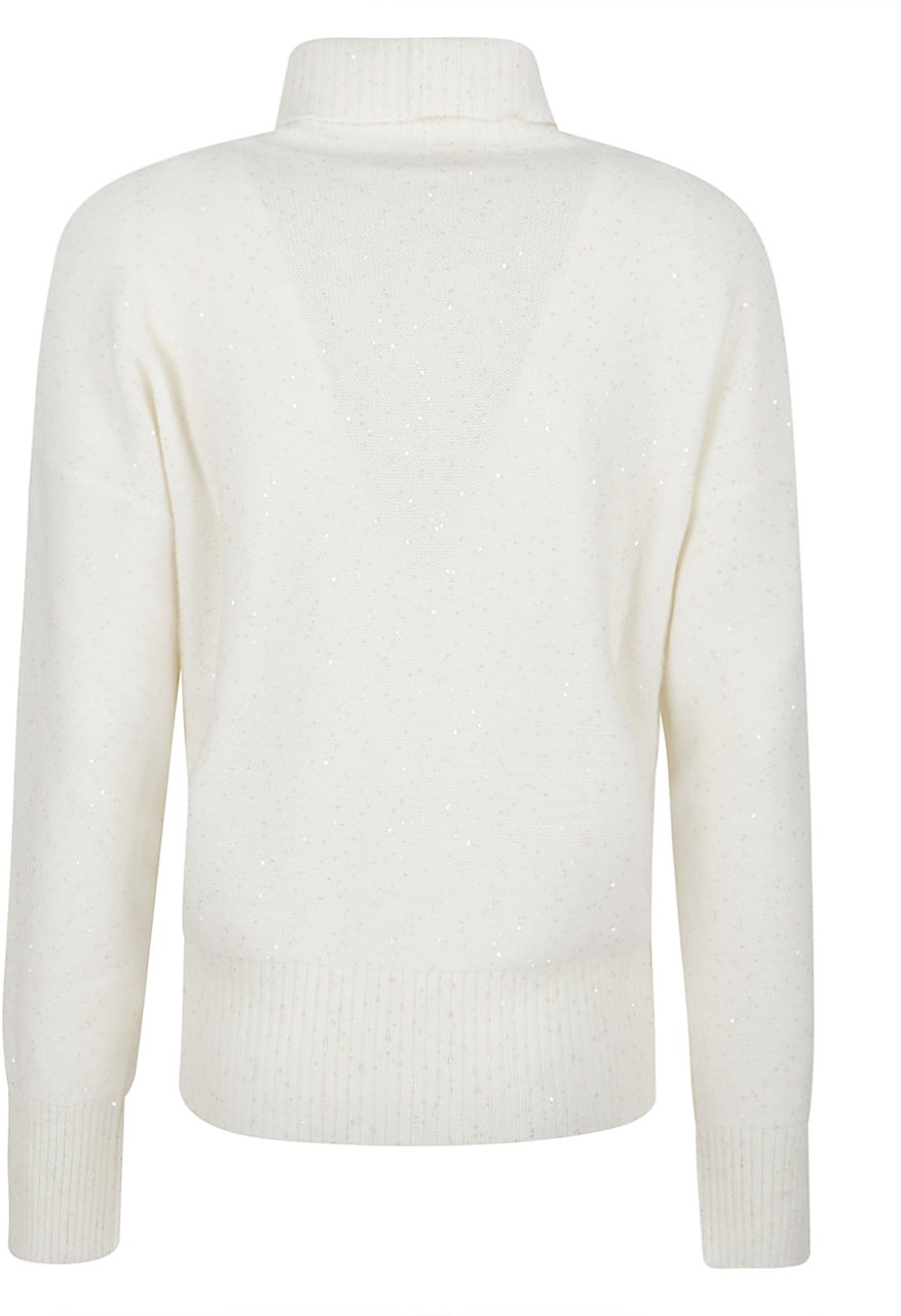 Fabiana Filippi Turtle Neck Sweater White Wit