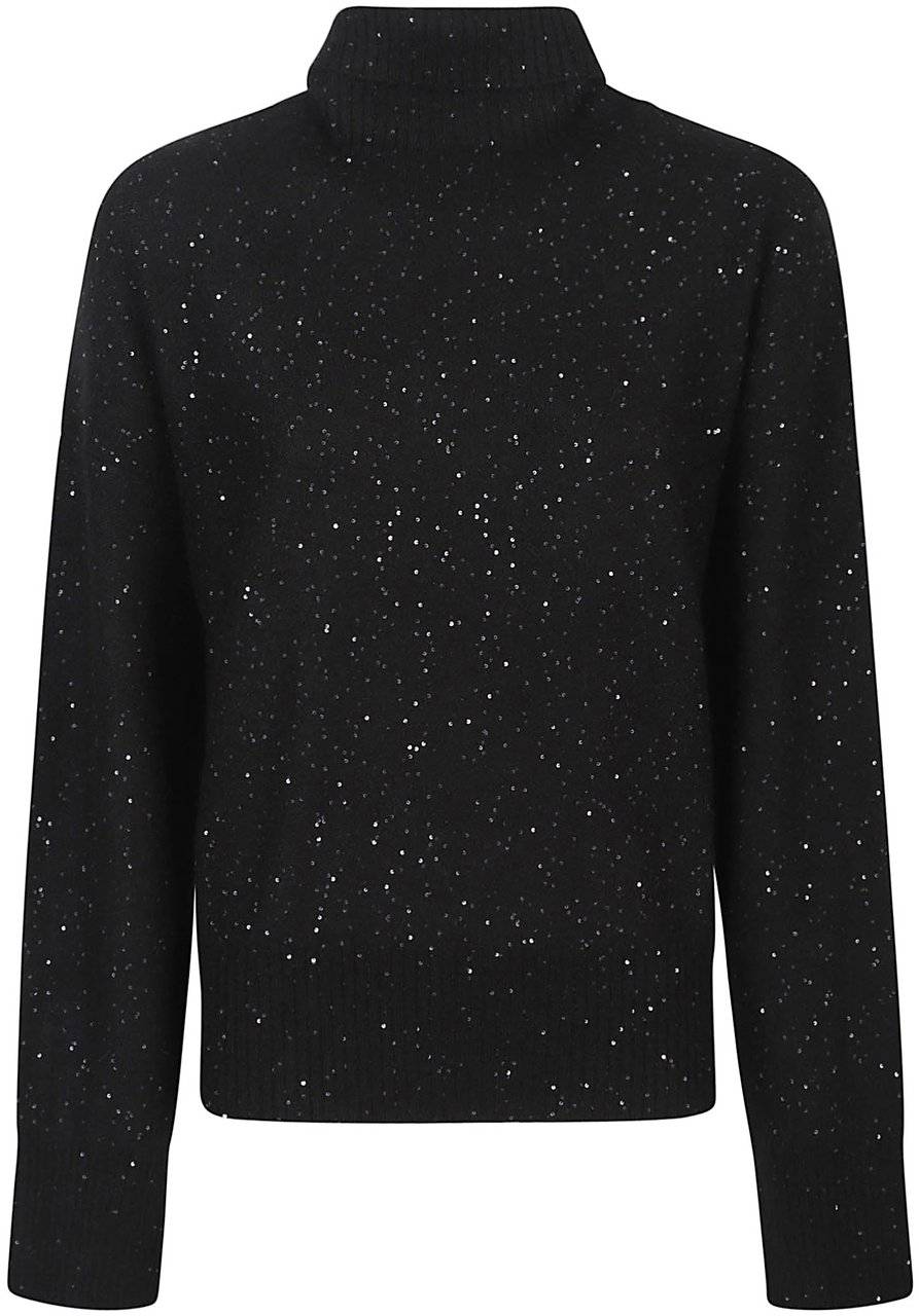 Fabiana Filippi Turtle Neck Sweater Black Zwart