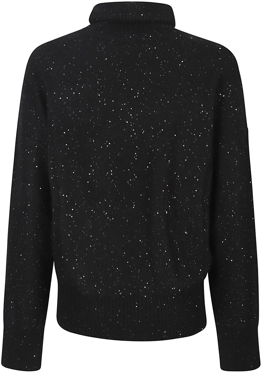Fabiana Filippi Turtle Neck Sweater Black Zwart