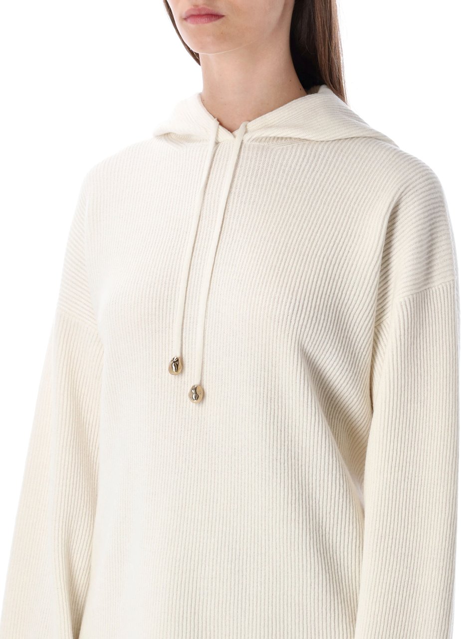 Fabiana Filippi Hooded Sweater Rafia Divers