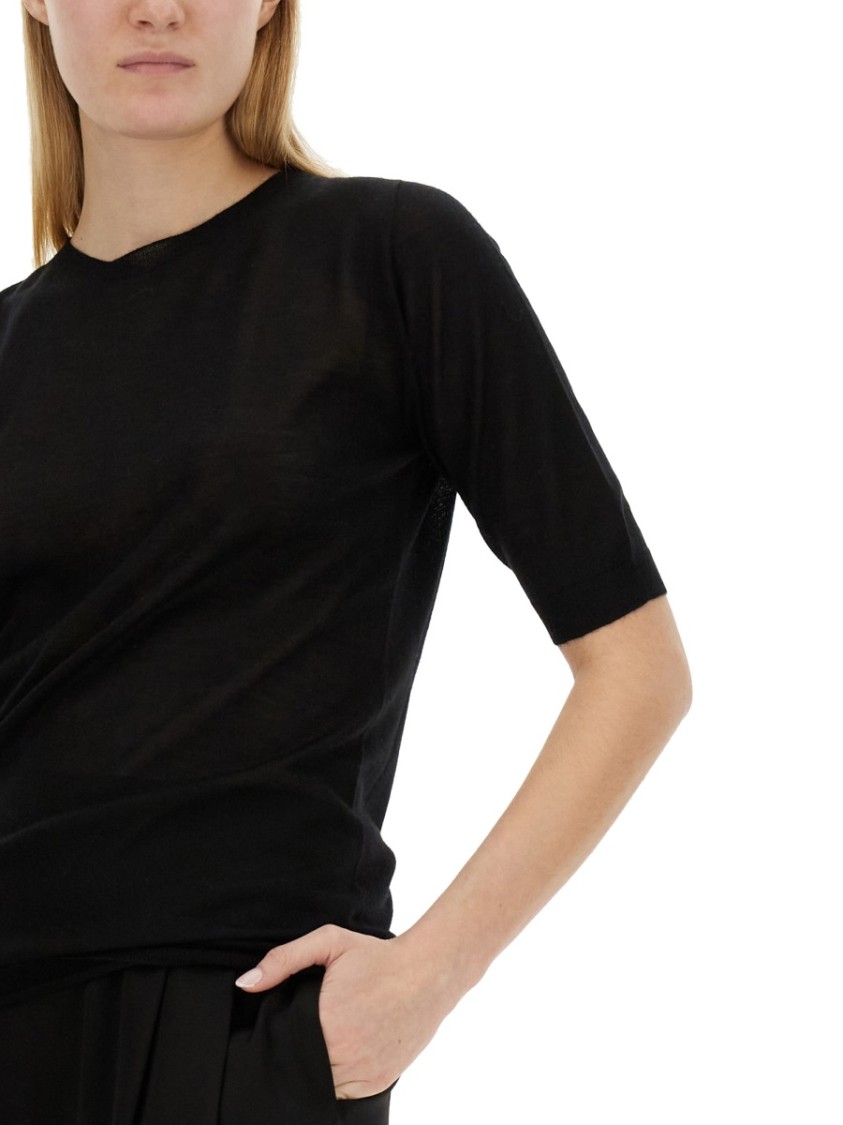 Fabiana Filippi Slim-Fit Cashmere And Silk Knit Top Zwart