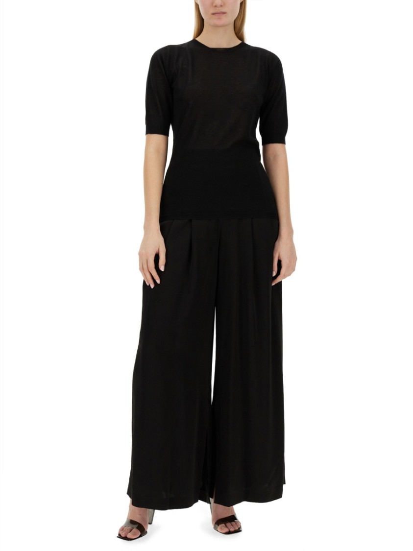 Fabiana Filippi Slim-Fit Cashmere And Silk Knit Top Zwart