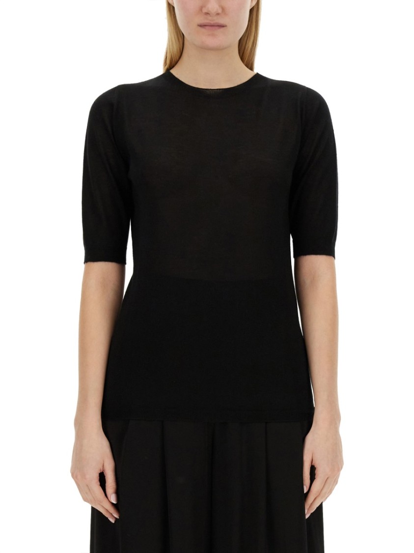 Fabiana Filippi Slim-Fit Cashmere And Silk Knit Top Zwart