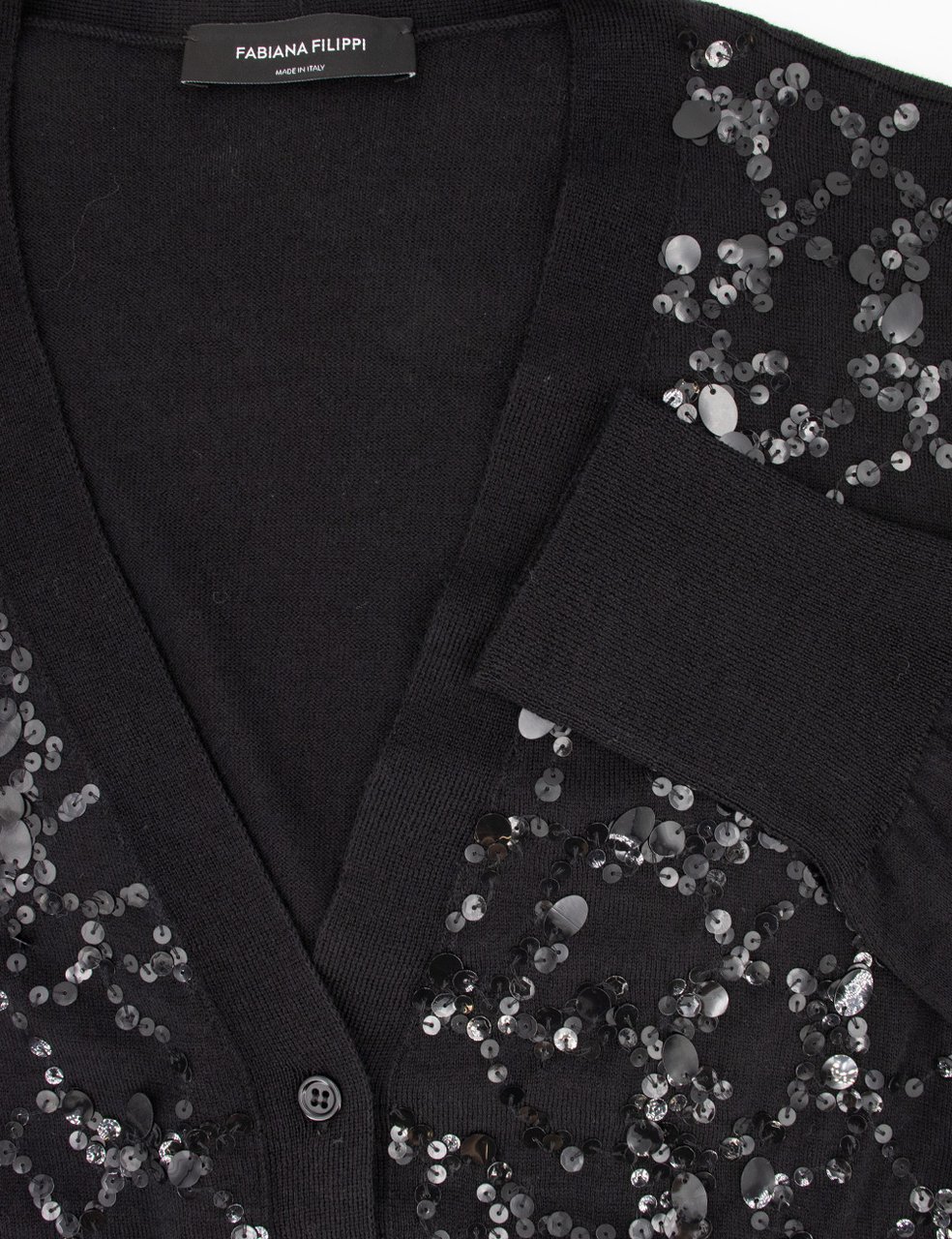 Fabiana Filippi Wool cardigan Zwart