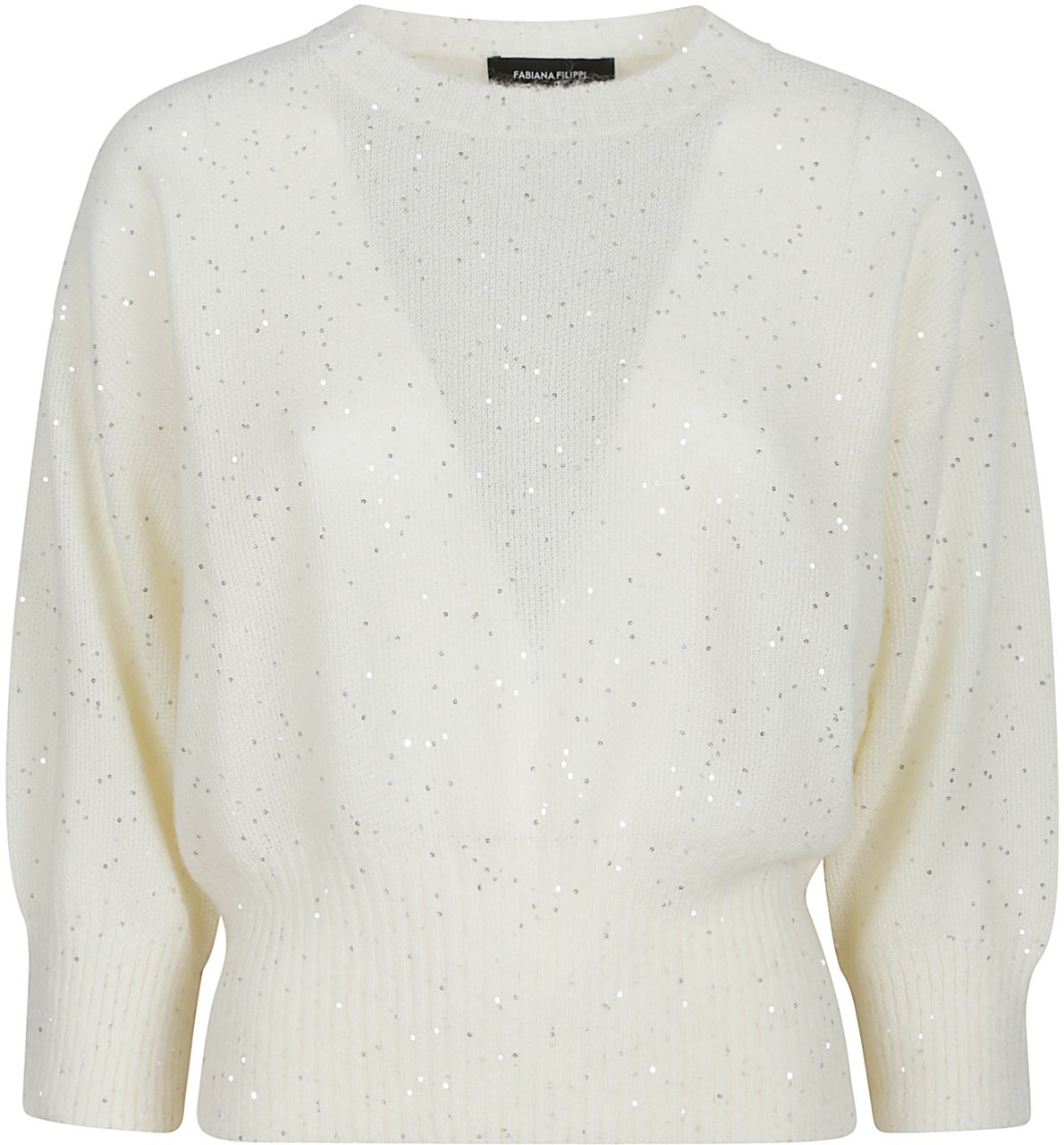 Fabiana Filippi Round Neck Sweater Nude & Neutrals Beige