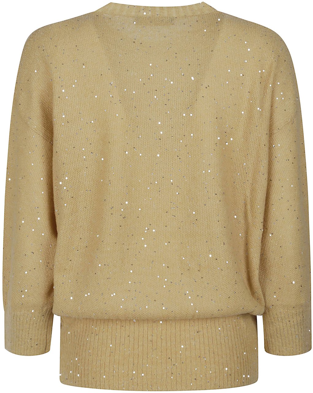 Fabiana Filippi Round Neck Sweater Metallic Metallic