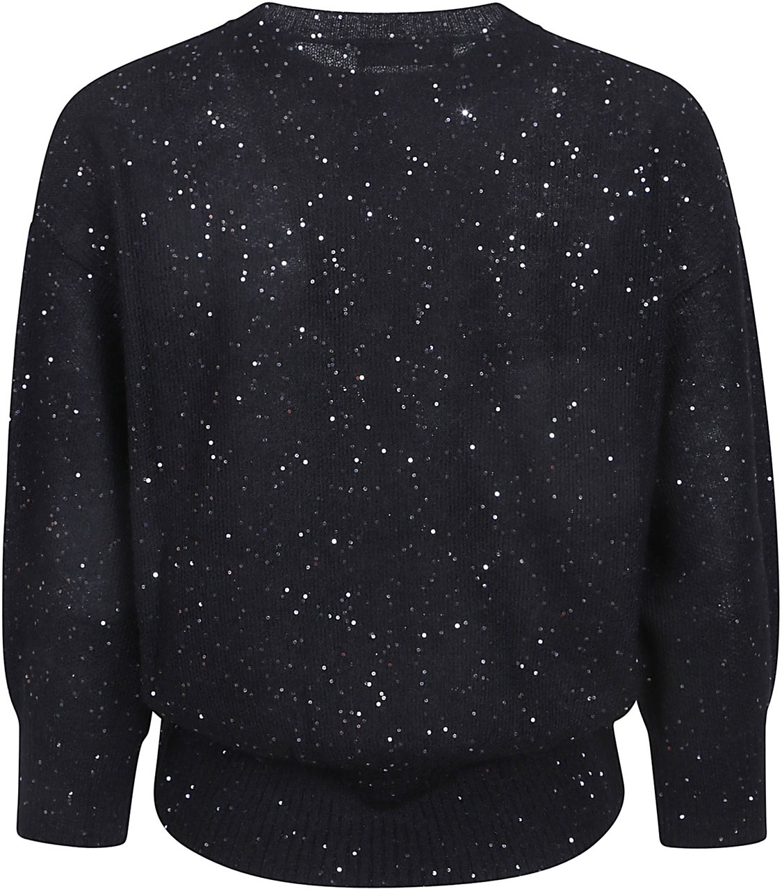 Fabiana Filippi Round Neck Sweater Black Zwart
