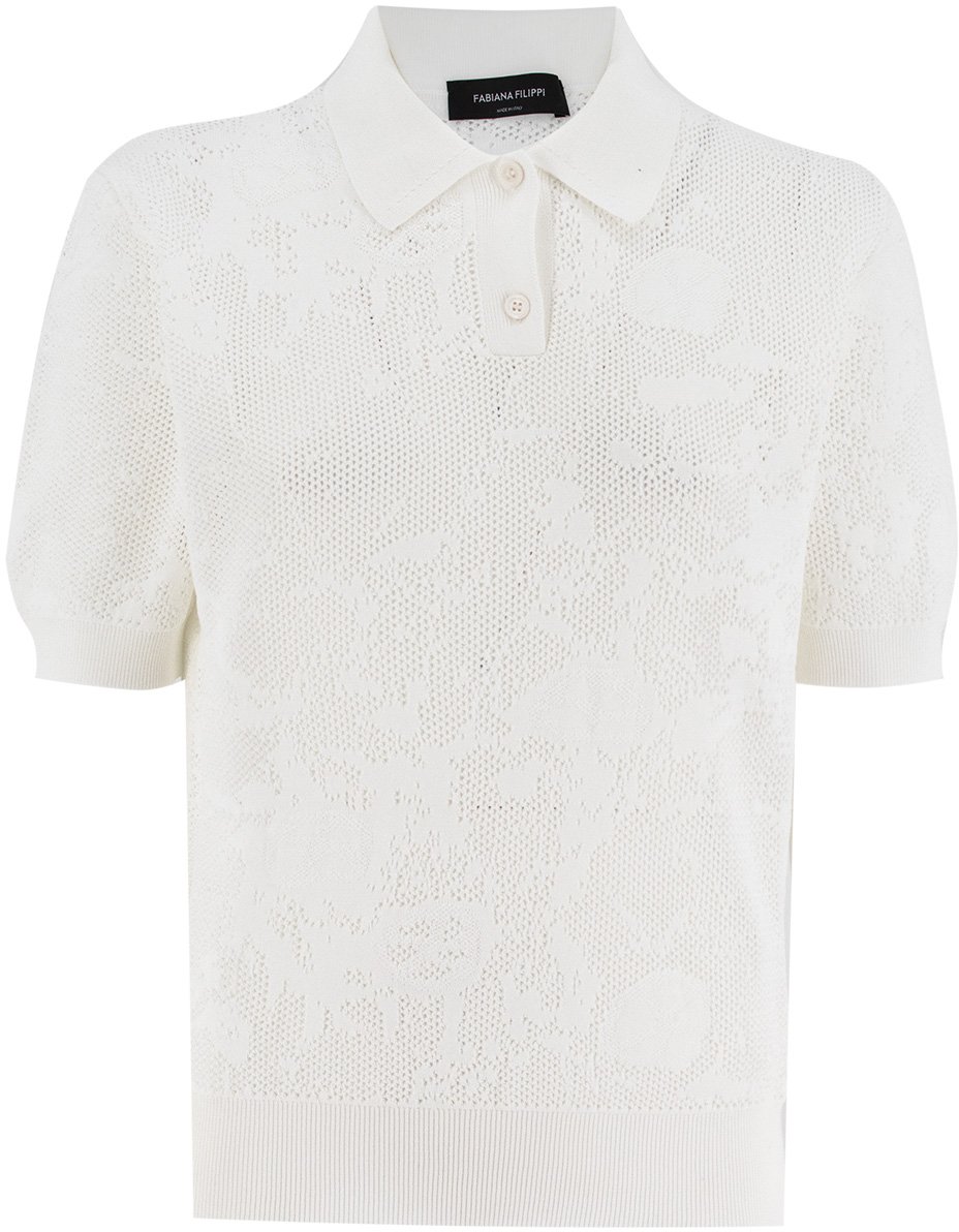 Fabiana Filippi Cotton polo shirt Wit